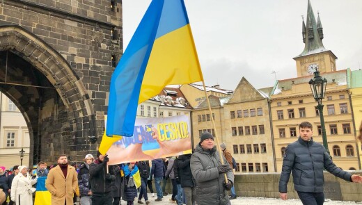 Українці в Чехії об’єдналися у «живий ланцюг»