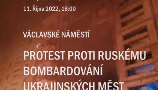 В центрі Праги вийдуть на протест проти російських бомбардувань українських міст